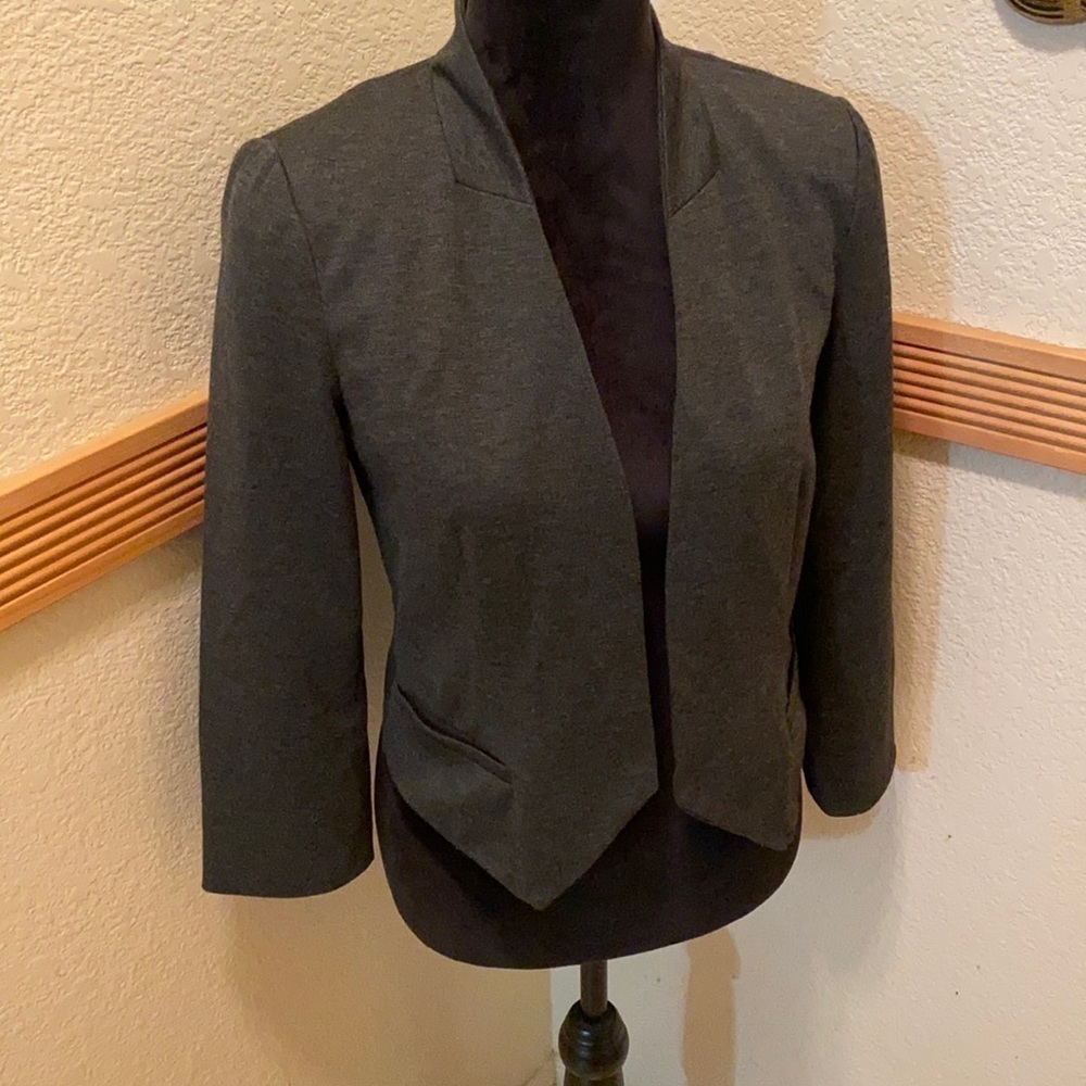 Lauren Conrad dark gray open front blazer!!